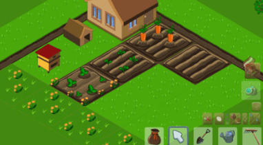 Ferma spēles sākuma ekrāns