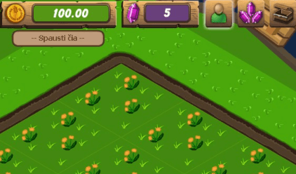 Ferma spēles skats ar kultūrām